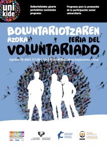 Cartel Feria Voluntariado UPV - Abril 2016