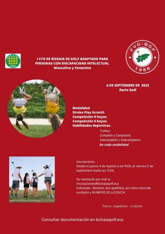 I Campeonato de Bizkaia de Golf para personas con discapacidad intelectual