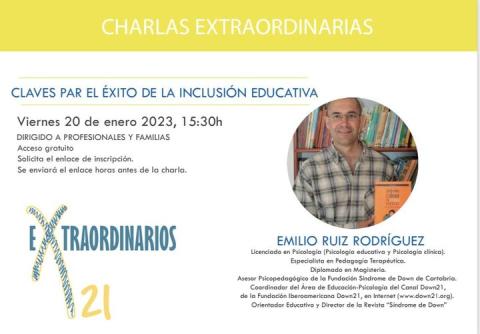 Charla "Claves para el éxito de la inclusión educativa"