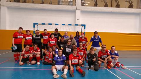 Areto Futbol liga egokituaren hasiera Areto Futbol liga egokituaren hasiera