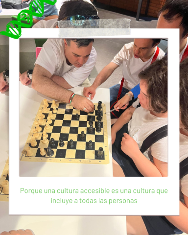 Los grupos de FMA visitan Azkuna Zentroa para conocer la cultura desde una perspectiva inclusiva