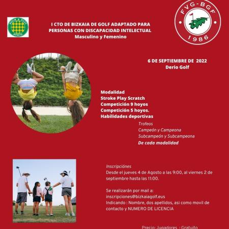 I Campeonato de Bizkaia de Golf para personas con discapacidad intelectual