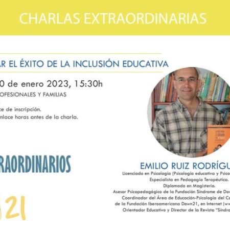 Charla "Claves para el éxito de la inclusión educativa"
