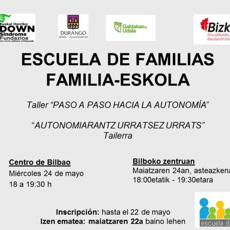 Escuela de Familias "Paso a paso hacia la autonomía"