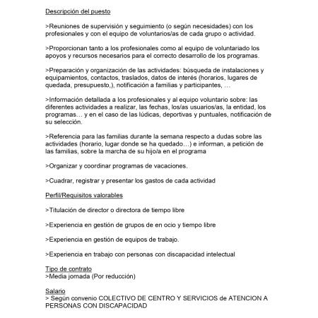 Oferta empleo OyTL
