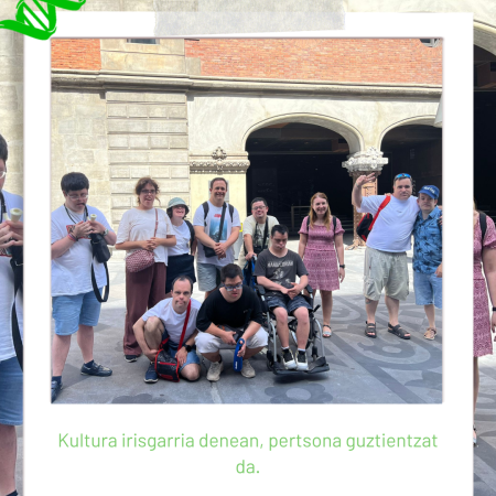 Los grupos de FMA visitan Azkuna Zentroa para conocer la cultura desde una perspectiva inclusiva