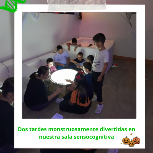 ¡En nuestra sala sensocognitiva, Halloween se vivió por todo lo alto! 