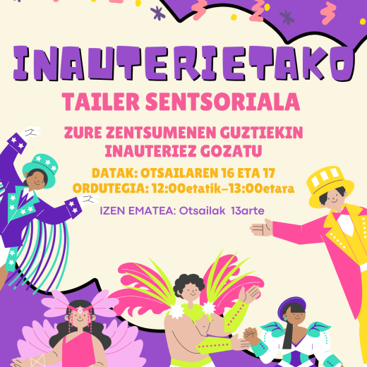 Inauterietako sentsorial tailerra